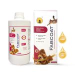 Tail & Collar Club Fabcoat Omega 3 6 9 Supplement for Dog/Cats with multivitamins for Healthy Skin and Reduce Shedding 400ml