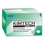 Kimberly-Clark B0013HT2QW– Kimtech Science KimWipes Delicate Task Wipers; 4.4 x 8.4 in. (11.2 x 21.3cm); 1-ply 286 Count