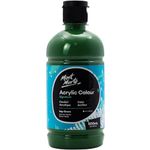 MONT MARTE Signature Sap Green Acrylic Paint, 16.9oz (500ml), Semi-Matte Finish, Suitable for Canvas, Wood, Fabric, Leather, Cardboard, Paper, MDF and Crafts