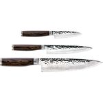 Shun Alloy_Steel Tdms0300 Premier Knife Starter Set, 3-Piece, Brown