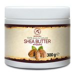 Shea Butter Whipped - Refined 300g - Butyrospermum Parkii Butter - African - 100% Pure & Natural - Sheabutter - Butter for Hair - Skin - Lip - Face - Body care - Karite Shea Butter