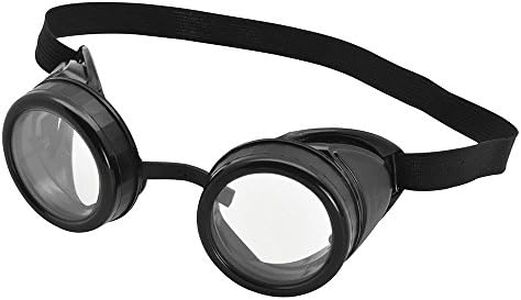 Bristol Novelty BA615 Pilot Goggles Black Frame, Mens, One Size