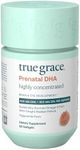 True Grace Prenatal DHA - 60 Softgels - 1400mg of DHA & EPA - for Pre-Conception, Pregnancy & Lactation - Wild Caught & Sustainably Sourced - Gluten Free - 30 Day Supply