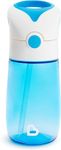 Munchkin® Flip & Go™ Toddler Water Bottle with Straw | Toddler Sippy Cup 12oz | No-Spill Design | Children and Baby Bottles for Girls and Boys 18m+ | Durable Material | Blue