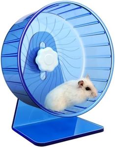 TieLishor Hamster Wheel,Silent Wheel,Super Silent Hamster Exercise Wheels,Silent Hamster Wheel,Adjustable Stand Hamsters Exercise Wheels,Quiet Rat Wheel (Φ 5.5 inch, Blue)