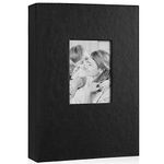 Benjia Photo Album 300 Pockets 6x4 Photos, Extra Large Size Leather Cover Slip in Wedding Family Photo Albums that Holds 300 6x4" / 10x15cm Photos Pictures Black