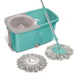 Milton Spotzero Classic 360 Degree Cleaning Spin Mop with Easy Wheels, 2 Refill and Bucket