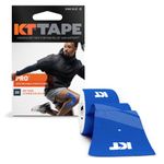 KT Tape Pro Kinesiology Therapeutic Sports Tape, Latex Free, Water Resistance, Pro & Olympic Choice, 20 Precut 10 inch Strips, Sonic Blue, Model Number: KTPRO-PreCut-Sonic Blue, Sonic Blue - Precut, 20 Count