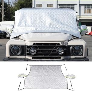 Windshield Snow Cover for Ineos Grenadier 2020-2024, Car Snow Cover, Front Windshield Sunshade, Exterior Windscreen Privacy Sun Shade, UV-Rays Sun Ice Snow Frost Protector,4-Layer Windshield Cover (B)
