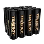 Tenergy Premium PRO Rechargeable AA Batteries, High Capacity 2800mAh NiMH AA Battery, 12 Pack Rechargeable Batteries