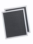 Amazinpure 2 Pack Range Hood Filter 97007696 Aluminum Charcoal Combo Compatible with OEM Part# Whirlpool W10355450 Broan Nutone 6105C 41F 413023 41000 46000 11000 4341999 4378581 (8.75 x 10.5) in