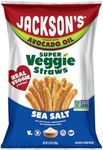 Jackson’s Super Veggie Straws (Sea Salt, 6.5 oz, Pack of 6) – Gluten Free, Vegan, Snacks for Kids & Adults – Made with Premium Avocado Oil – Allergen-friendly, Veggie Straws Individual Bags