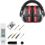 Micro Pistol Gun Cleaning Kits Essential Firearm Maintenance Solution - Includes Free X-Tool and Gun Oil + Adjustable Hearing Protection Noise Cancelling Sound Blocking Gun Range Earmuffs for Shooting