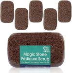 Hartfelt Magic Pumice Stone for Feet Callus Removal | Easy to Use Foot Scrubbing Stone for Removing Dead Skin from Heels, Toes, and Feet | Chemical-Free Foot Exfoliator - Pedicure Essential | 6 Count