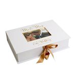 Oaktree Gifts Golden Foil Wedding A4 Keepsake Box