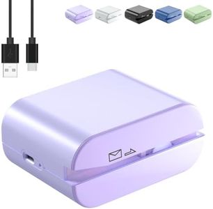 Rechargeable Electric Letter Opener – Automatic Envelope Opener, Portable Mail Slitter for Office & Home Use, Quick & Clean Cutting,Purple