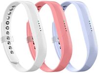 LEEFOX Band for Fitbit Flex 2, Adjustable Fit Bit Flex 2 Accessory Silicon Replacement Wristband w/Fastener Clasp Fitness Strap for Original Flex 2, 3 Packs, Small(Psalm 23-3)