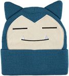 Bioworld Pokemon Snorlax Embroidered Beanie Cap Hat One Size Licensed New Blue, Blue, One Size