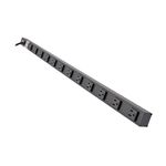 Eaton Tripp Lite series PS3612B 12-Outlet Long Power Strip for Dorm Room Workbench Shop and Garage, Industrial Heavy Duty Metal, 15ft Long Extension Cord, 3ft Length, Mountable / Wall Mount, Black