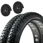 2-Pack 26” Studded Fat Tires CN Snow Storm for Mountain Bikes & Electric Bikes, with Inner Tube (2), 120 TPI, 26” x 4”, Total of 4