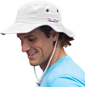 Panama Jack Marina Bay Cloth Boonie Bucket Sun Protection Hat (Putty, Medium)