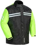 Tourmaster Shield Mens 2-Piece Rain Suit Black/Hi-Vis LG