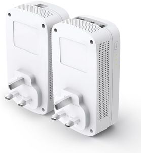 TP-Link AV1300 Powerline Adapter Kit – 3 Gigabit Ports, Passthrough, MIMO