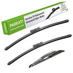 PARRATI® High Performance Premium All-Season Automotive Windshield Wipers with Rear Wiper Blades Replacement for 2007-2013 Chevrolet Tahoe,Easy to Install 22"+22"+12''