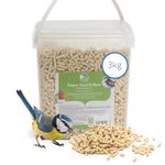 RSPB - Super Suet Pellets, Wild Bird Food for Small Birds, Robins, and Common Garden Breeds, High Energy and Protein with Mealworms, Suitable for Year-Round Feeding, Made in the UK (3kg Tub)