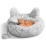 Navaris Fluffy Donut Cat Bed - Pet 