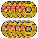 DeWalt DW8062 4-1/2"x.045"x7/8" Metal Angle Grinder Thin Cutoff Wheel, 10 Pack