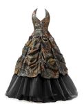 Chupeng Women's Appliques Camouflage Satin Wedding Bridal Dresses Prom Quinceanera Ball Gowns Plus Size sblack 4