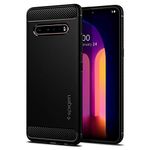 Spigen Rugged Armor Works with LG V60 ThinQ Case [5G] (2020) - Matte Black