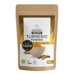 Ausha Organic Turmeric Powder 500g - UK Certified Organic by Soil Association - Cooking, Turmeric Shot, Latte - 1* Great Taste Award 2023 - Curcumin
