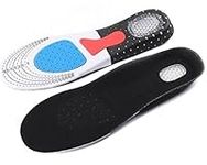 Premium Comfort Gel Sports Inserts |Insoles for Men & Women |Orthotic Cushion|Arch Support Shoe Insert |Plantar Fasciitis & Sore Feet Relief [LARGE (M): 7.5-12 / (W): 9-13]