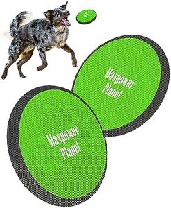 Maxpower Planet Dog Frisbee X2 Pack - Dog Frisbee Soft to Catch - Floating Frisbee for Dogs - Lightweight Flying Frisbee Dog Toy - Easy to Spot Disc Dog Frisbees Puppy Toys, Small to Large 10-inch