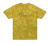 Fender Spaghetti Logo Tie-Dye T-Shirt, Mustard, XL Guitar Tools (9122431606)