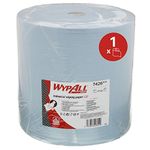 WypAll L30 Extra Wide Jumbo Roll Industrial Wiping Paper 7426 - Large Industrial Blue Roll - 1 Cleaning Roll x 670 Blue, 3 Ply Wiping Paper Sheets (670 Sheets Total)