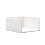 NatSumeBasics White Sticky Note Holder Cute Post a Note Holder Dispenser for Desk Office Home School Desk Organizers (White)