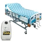 Caresome Air Mattress Therapy for Bed Sores Anti-Decubitus|Bubble Mattress| Anti-Bedsore Air Mattress with Compressor Inflatable Air Bed (Blue)