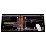 71810 Sci-fi Control Console Display Desk Mat, Trekkie Trekker Large Mouse pad for Desk, Gamer Mouse pad, Laptop Pad Mat, Game Mat, Gaming Computer Accessories, Gaming Room Decor, SciFi Gift KMH