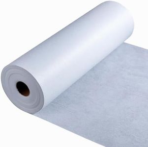 Fusible Interfacing 12in x 20yd,Light Weight Fusible Interfacing for Sewing,Non-Woven Iron-on Interfacing White Polyester Single-Sided Interfacing Fabric for Sewing Quilting DIY Crafts Supplies