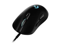 Logitech G403 HERO Wired Gaming Mouse, HERO 25K Sensor, 25,600 DPI, RGB Backlit Keys, Adjustable Weights, 6 Programmable Buttons, On-Board Memory, PC/Mac - Black