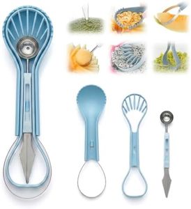 6 in 1 Melon Baller Scoop Set (Light Blue)