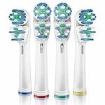 Arable 4 Pcs Toothbrush Heads For Oral B Electric Toothbrushes, Dual Clean Oral B Toothbrush Heads Compatible With Oral B Replacement Heads, Sensitive and Precision Clean, Pro 1000 3000 5000 Smart and Genius Series