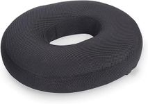 Otex Donut Ring Non-Slip (Round) (Orthopedic Foam) Pillow Cushion for Piles Haemorrhoid Coccyx Sciatica Tailbone Back Pain Fistula Prostate Post Natal Pain Relief Chair, black