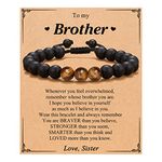 PINKDODO Gift for Brother Adult, Brother Gifts from Sister, Cool Birthday Christmas Graduation Gifts for Big Brother Adult Teens Teenage Gifts Ideas Brother Bracelet