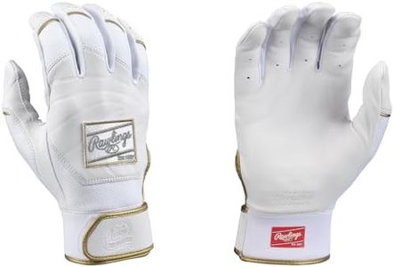 Rawlings | PRO Preferred Baseball Batting Gloves | White | Adult Large