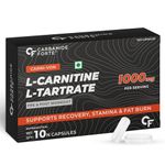 Carbamide Forte L carnitine L-Tartrate 1000mg Capsules for Men & Women | Pre Workout Supplement - 10 Veg Capsules