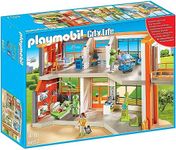 Playmobil 6657 City Life Furnished Children's Hospital, Fun Imaginative Role-Play, PlaySets Suitable for Children Ages 4+